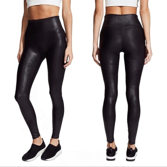 Spanx Faux Leather Leggings Black - Picture 2 of 6